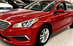 Hyundai Sonata 2017 red